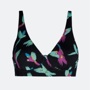 MeUndies Feel Free Wireless Longline Bralette Plunge Modal Soft Loungewear Bra